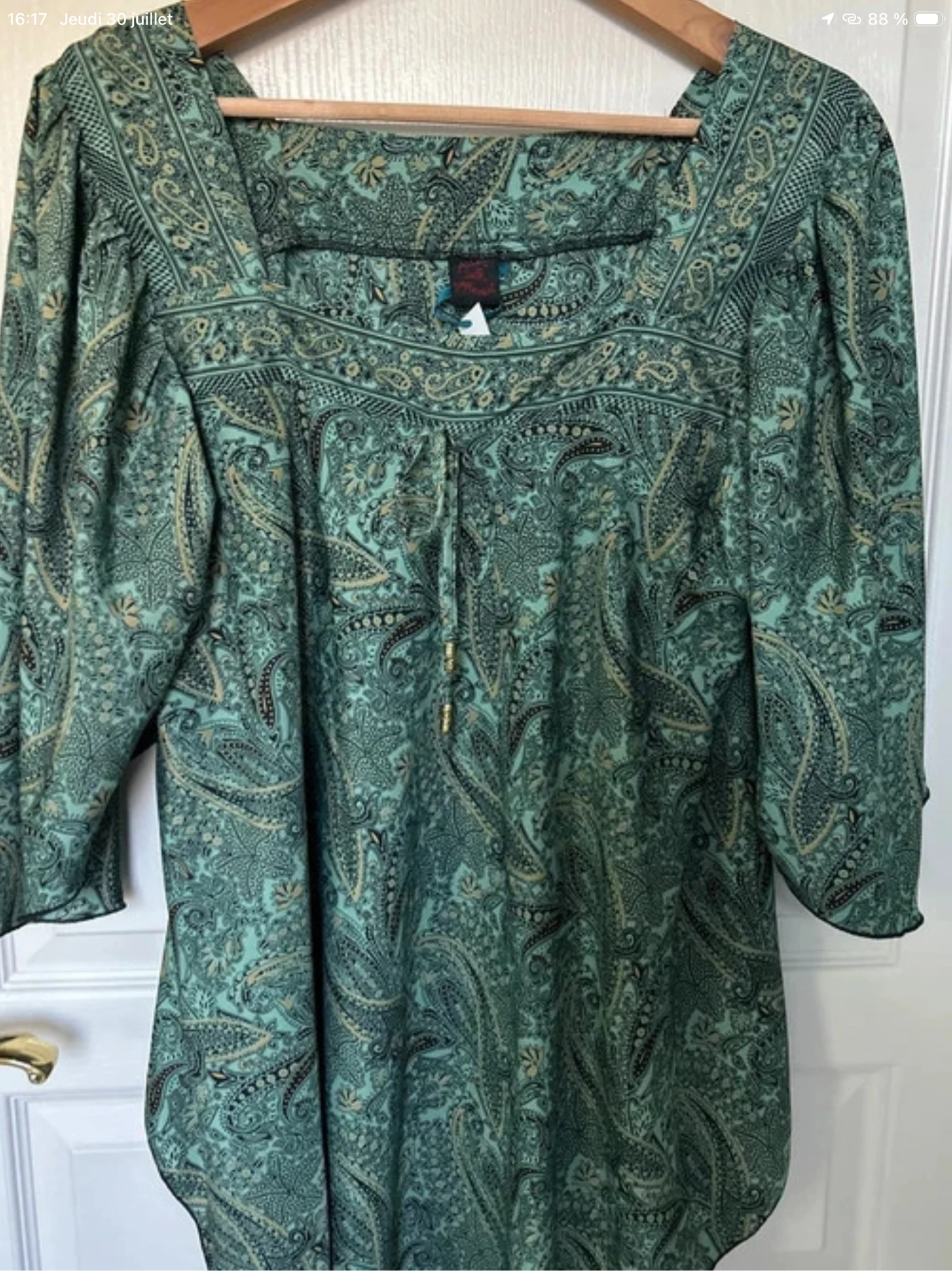 BLOUSE TUNIQUE MANCHES 3/4 ALLER SIMPLEMENT 💕